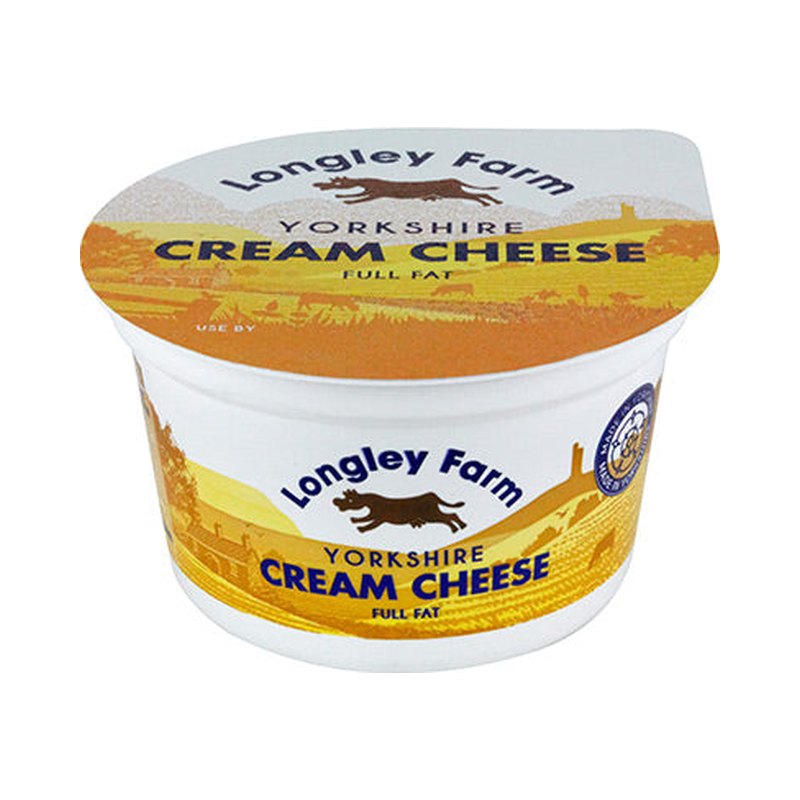 Longley Farm full fat Yorkshire cream cheese, 200g