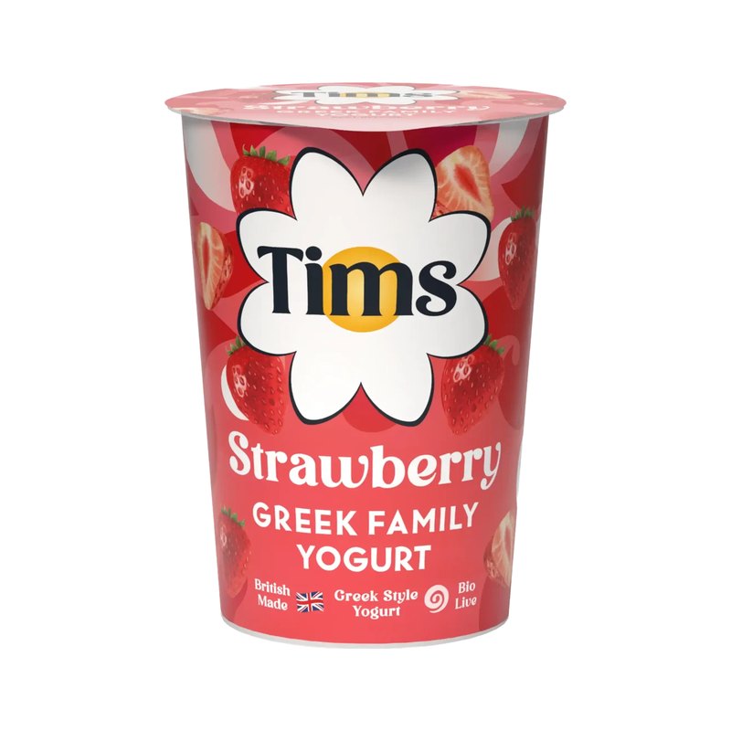 Tims Dairy Greek Family strawberry yogurt, 450g
