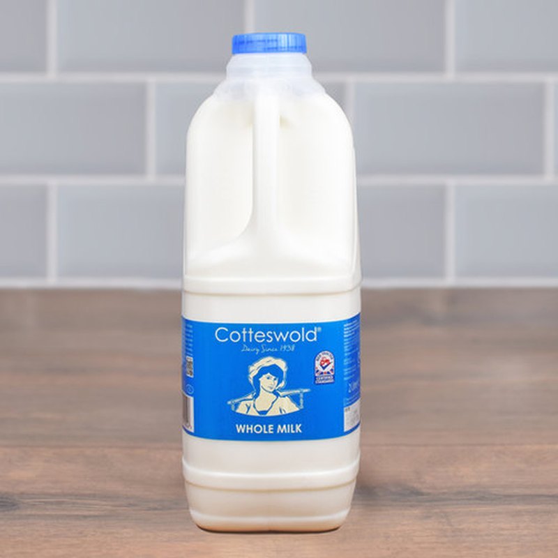 Cotteswold Dairy whole milk, 2 litre bottle